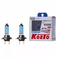 Лампа галогеновая Koito Whitebeam H7 12V 100/55W 4200K (комплект 2 шт.)