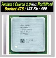 Intel Celeron (Pentium 4) 2,0 GHZ 128Kb 400 Mhz SL6VR NorthWood mPGA-478 OEM, 2,0 ГГц (400) ОЕМ версия