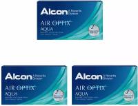 Контактные линзы Alcon Air Optix Aqua, 6 шт., R 8,6, D -5,25, 3 уп