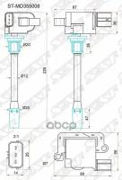 STMD355008 SAT Катушка зажигания MITSUBISHI GALANT EA#W 99-03/LANCER 95- 4G64