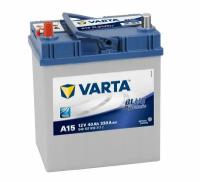 Автомобильный аккумулятор VARTA Blue Dynamic A15 40 А. ч узк. кл. Прямая полярность. Азия высокий