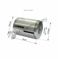 200.022Mns_Сайлентблок! рессоры (мр) задн. 24.95x59x62.5x86 daf 75/85cf/95xf/cf85/f2100/2300/2700 Mansons 200022