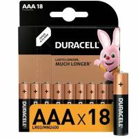 Батарейки мизинчиковые DURACELL BASIC ААA/LR03-18BL