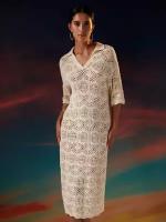 Zarina Платье из хлопка, цвет Белый, размер XS (RU 42), 3226602543-1