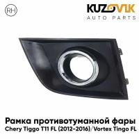 Рамка противотуманной фары правая Chery Tiggo T11 FL (2012-2016) Vortex Tingo FL