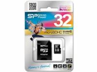 Карта памяти microSD 32 ГБ Silicon Power Class 10 ( SP032GBSTH010V10SP )