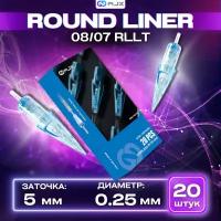 WJX Картриджи для тату и татуажа Round Liner 0,25/07RLLT, модули для тату машинки и перманентного макияжа