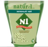 Комкующийся наполнитель N1 Naturel Зеленый чай, 4.5л, 1 шт