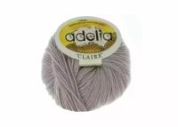 Пряжа ADELIA CLAIRE №502 светло-бежевый, 50% шерсть, 50% акрил, 50 г, 138 м ± 10 м, 1 штука