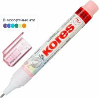 Корректирующий карандаш 10г (8мл) Kores Pastel ассорти: роз, желт, фиол, мятн