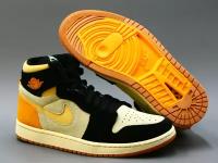 Кроссовки NIKE Air Jordan 1 Zoom CMFT 2, полнота D, размер 9US, черный, оранжевый