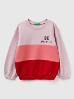 Свитшот в стиле колор блок United Colors of Benetton для девочек 23A-3J68G10AP-24D-YS