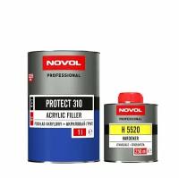 Грунт NOVOL HS PROTECT 310 акриловый, серый(комплект), уп. 1л+0,25л