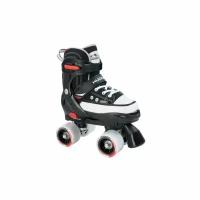 Раздвижные ролики-квады HUDORA Roller Skate, чёрный 22032