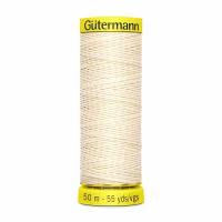 10 Нить Linen 30/50 м крученая для ручного шитья, 100% лен Gutermann 744573 (4011), 5 шт
