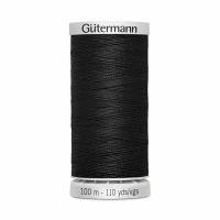 Нить Gutermann Extra Strong 40/100 м суперкрепкая, 100% полиэстер, цвет 000 черный