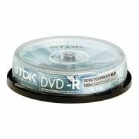 DVD-R 4.7GB TDK 16x Scratch Proof (упаковка 10шт. на шпинделе)