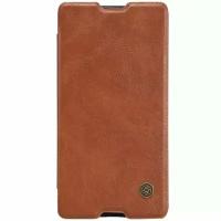 Чехол Nillkin Qin Leather Case для Sony Xperia M5 / M5 Dual Brown (коричневый)