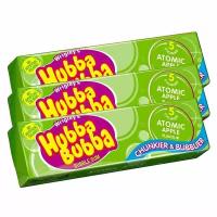 Жевательная резинка Wrigley's Hubba Bubba Atomic Apple со вкусом яблока (Германия), 35 г (3 шт)