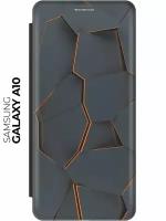 Чехол-книжка Графитовый излом на Samsung Galaxy A10 / Самсунг А10 черный
