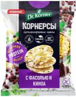 Чипсы Dr.Korner Кукурузно-рисовые с горошком фасолью и киноа 50г x2шт