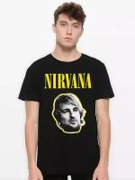 Футболка DS Apparel Nirvana / Нирвана / Оуэн Уилсон / Мужская Черная 2XL