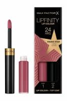 Max Factor Lipfinity Lipstick Lip Colour Стойкая жидкая губная помада и увлажняющий блеск, тон 084