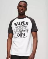 Футболка Superdry, размер L, черный, серый