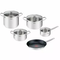 Набор посуды из нержавеющей стали Tefal Cook Eat B922S955, 9 предметов