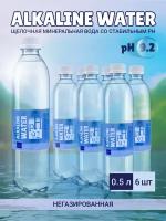 Питьевая щелочная вода pH 9,2 негазированная 6 шт по 0,5 л Alkaline water