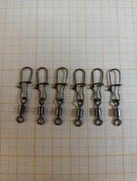 карабин с вертлюгом рыболовные Fishing swivels 6шт 30кг CR003 # 3 size