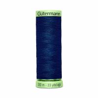 Нить Top Stitch 30/30 м для декоративной отстрочки, 100% полиэстер, Gutermann 744506 (013 синий), 5 шт