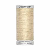 Нить Gutermann Extra Strong 40/100 м суперкрепкая, 100% полиэстер, цвет 414 кремово-бежевый