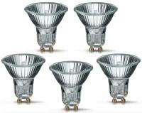 Лампа галогенная OSRAM HALOPAR 64824 FL, 50W, GU10, теплый белый 2900К, 5 шт