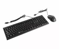 Комплект OKLICK Keyboard & Optical Mouse <620M> Black (Кл-ра, USB+Мышь 3кн, Roll, USB) <475652>