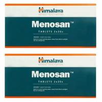 Таблетки Меносан Хималая (Menosan Himalaya), для облегчения симптомов климакса, регулирует гормональный баланс, 2х60 таб