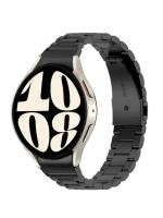 Ремешок для часов Samsung Galaxy Watch 4 5 6 Classic Pro 40 42 43 44 45 46 47 мм mm металлический браслет черный