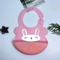 Нагрудник детский с карманом Baby Bib, слюнявчик 29х23см