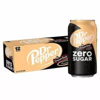 Газированный напиток Dr Pepper Cream Soda Zero со вкусом крем-сода (без сахара) (США), 355 мл (12 шт)