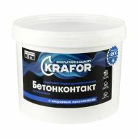 Грунтовка водно-дисперсионная бетонконтакт Krafor, 12 кг