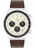 Наручные часы TIMEX, бежевый, серебряный