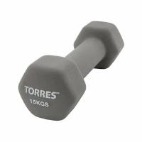 Гантель неопреновая Torres 1.5 кг арт. PL550115