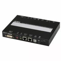 Aten Удлинитель, KVM+DVI, управление по IP, Rackmount Desktop, 10 100 Base-T, с KVM-шнурами PS2 1х1.2м; USB 1x1.2м, TCP IP, Virtual Media; WIN98SE ME