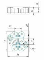 Колодка клеммная под болты м4 (3D печать)