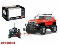 Джип радиоуправляемый GK Toyota Fj Cruiser, М 1:24, красный,в коробке (17412-866-2407А)