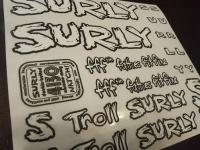 Surly troll наклейки для велосипеда на раму, mtb stickers