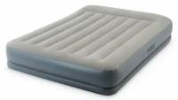 Кровать-матрас Intex QUEEN MID-RISE AIRBED WITH FIBER-TECH BIP, эл/н220V,203х152х30