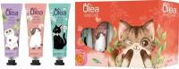 Подарочный набор Olea Hand Care Cats Крем для рук комплексный уход 30мл + Крем для рук увлажняющий 30мл + Крем для рук питательный 30мл