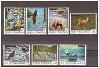 Марки почтовые набор Румыния 1992 серия Фауна Птицы Дикие звери MNH