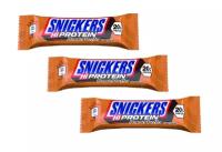 Протеиновый батончик Snickers Hi Protein bar, с арахисовым маслом, (3 шт. х 57 г)